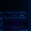 Corp biblioteca, Hanah Home, Ruby Wall Shelf, 120x40x18 cm, PAL, Piatră Lunii / Nuc
