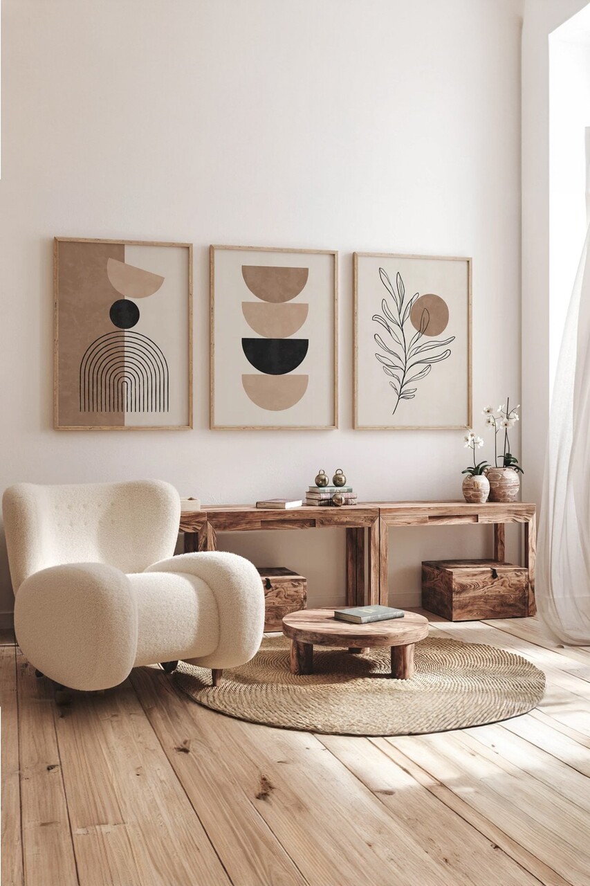 Set 3 tablouri decorative 3Dartsohoset49 MDF Multicolor