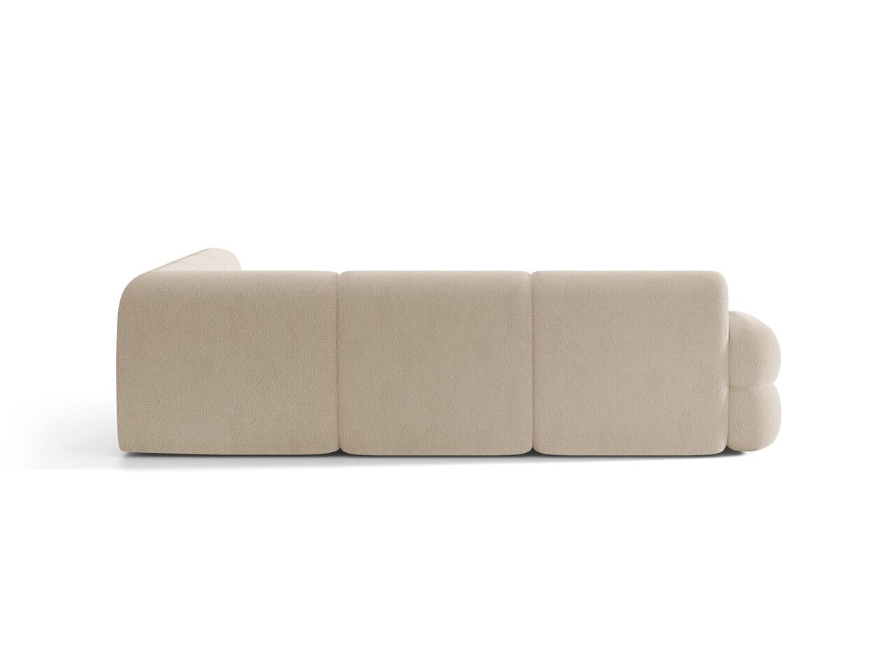 Coltar simetric 7 locuri, Neo, Micadoni Home, 295x295x83 cm, tesatura Boucle, bej — imaginea 4