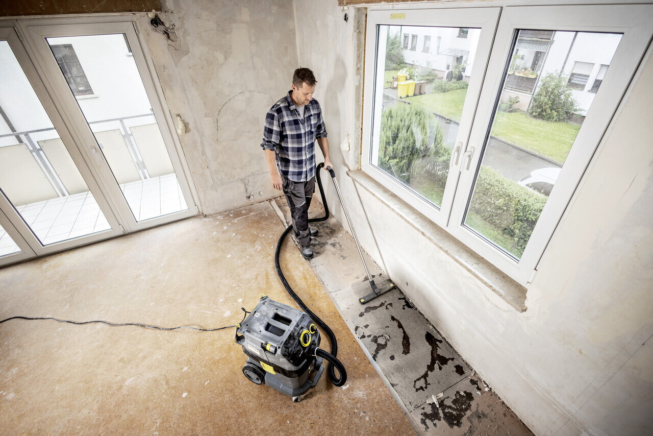 Aspirator umed-uscat profesional NT 30/1 Tact Te M, Karcher, gri — imaginea 3