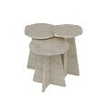 Set masute 3 piese, Hanah Home, Mantar, Travertin