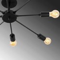 Lustra, Tatum, 584TTM1207, Fier, Negru