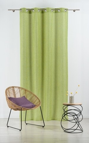 Draperie Mendola Interior, Hollandaise, 140×245 cm, poliester, verde Mendola Interior