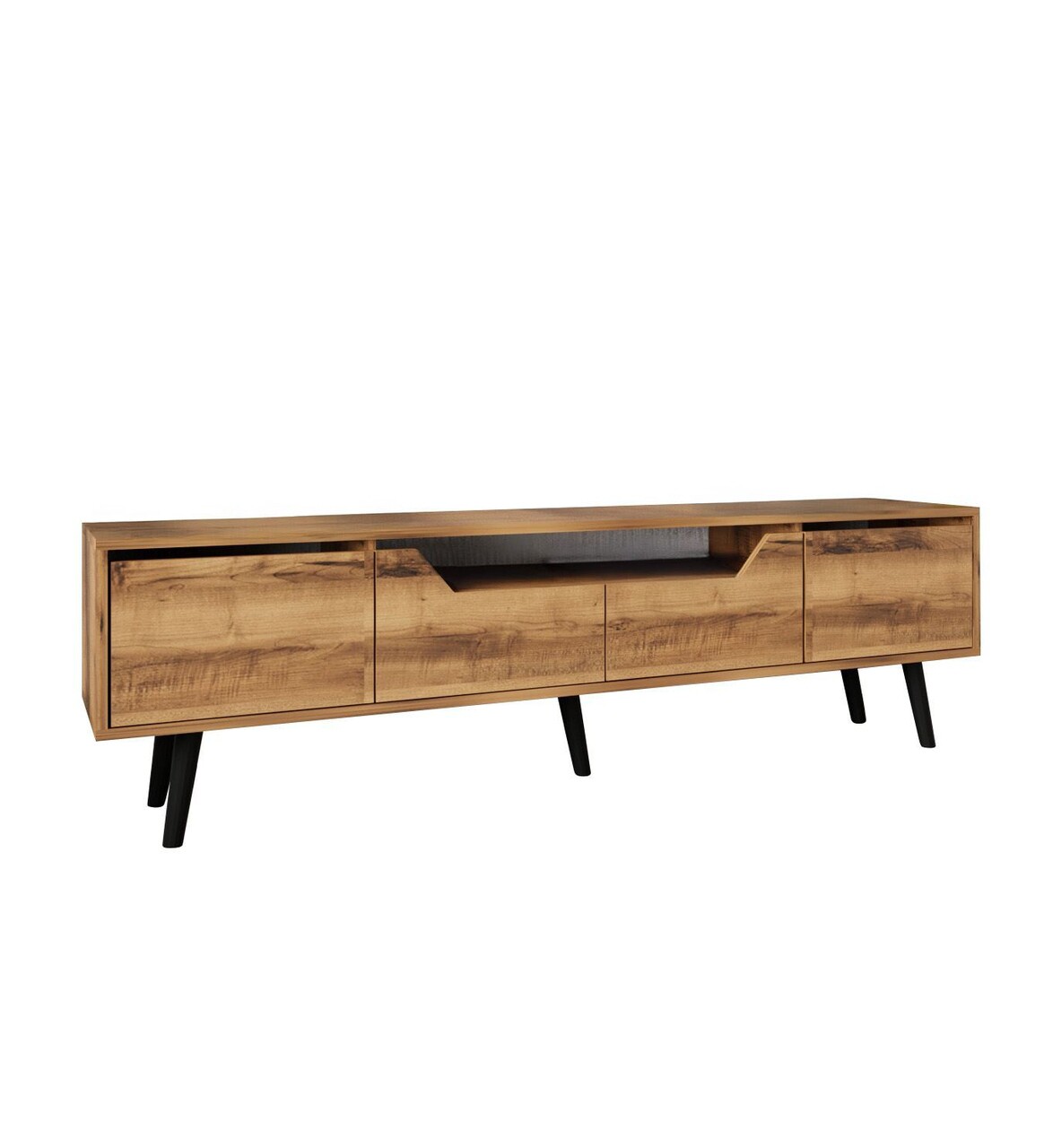 Comoda TV, Hanah Home, Roma 180, 180x48x29.8 cm, PAL, Maro - imagine 4