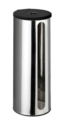 Suport pentru hartie igienica cu suport autoadeziv, Wenko, Detroit Turbo-Loc®, 13.5 x 36 x 14 cm, inox mezoni.ro imagine noua 2022