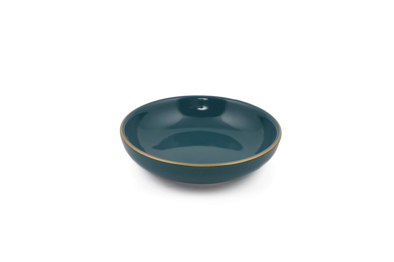 Set boluri ceramice pentru sos, Hermia, 275KRM1455, Antibacterian, Albastru petrol - imagine 4