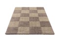 Covor Patchwork Hugh, Decorino, 67x120 cm, polipropilena, maro