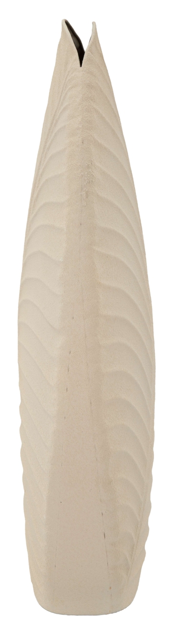 Vaza decorativa Dune High, Mauro Ferretti, 31x13x53.5 cm, fier, crem