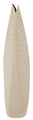 Vaza decorativa Dune High, Mauro Ferretti, 31x13x53.5 cm, fier, crem