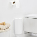Suport role rezerva hartie igienica, Brabantia, MindSet, 15.1x13.7x30 cm, otel, Alb