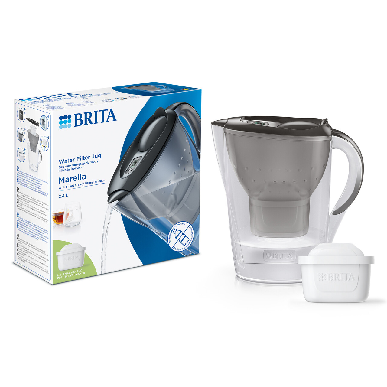 Cana filtranta BRITA Marella 2,4 L Maxtra PRO (grey) - view 2