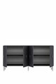 Consola, Hanah Home, Ayshe 150, 150x75x32 cm, Antracit / Argintiu