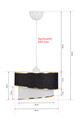Candelabru, Squid Lighting, EV-237, 30 x 22 x 62 cm, negru