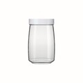 Borcan cu capac, Mandacaru, 1.2 L, plastic (PP)/sticla termorezistenta, gri