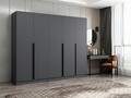 Dulap pentru haine, Minerva, Kale Plus, 225x210x52 cm, PAL, Antracit