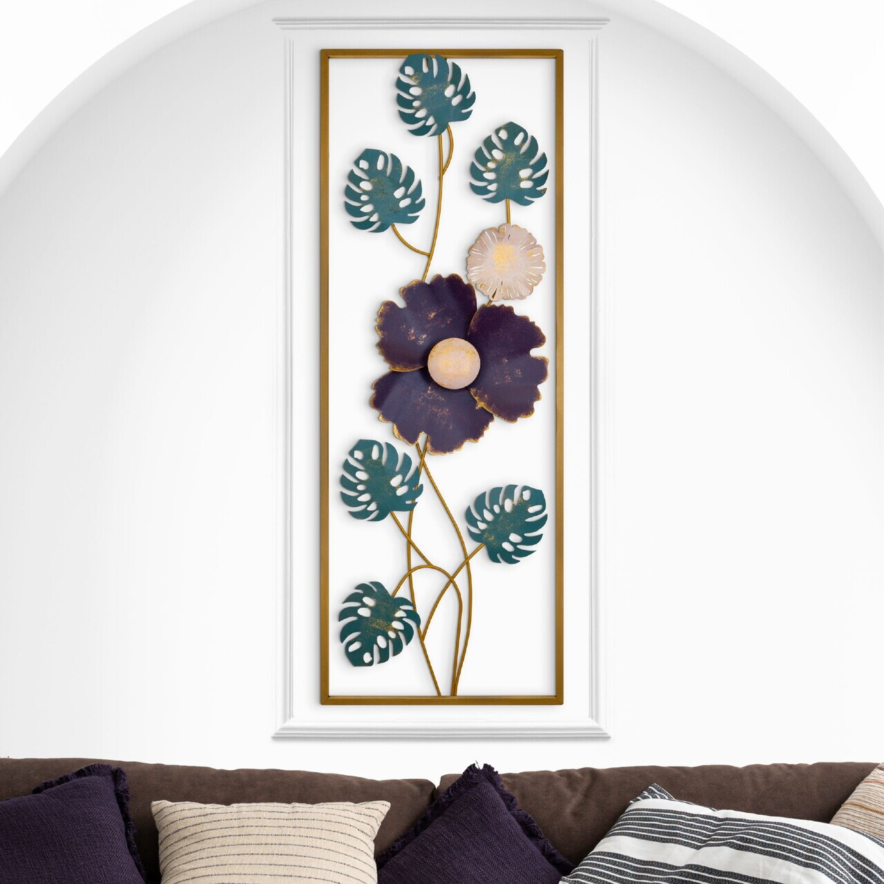Decoratiune de perete, Gus, Metal, Grosime: 0,6 mm, Multicolor — imaginea 3