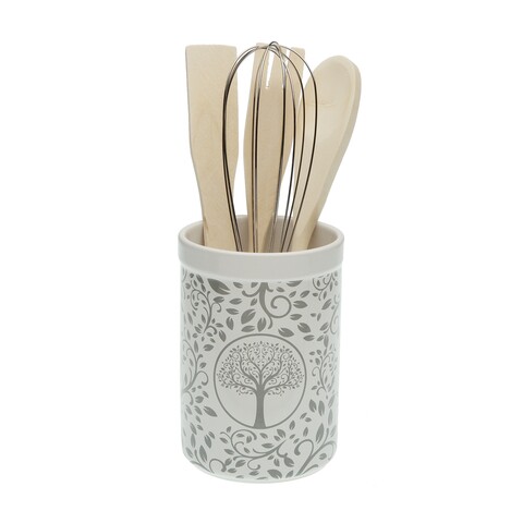 Suport pentru ustensile de bucatarie lively, versa, Ø10x15 cm, ceramica