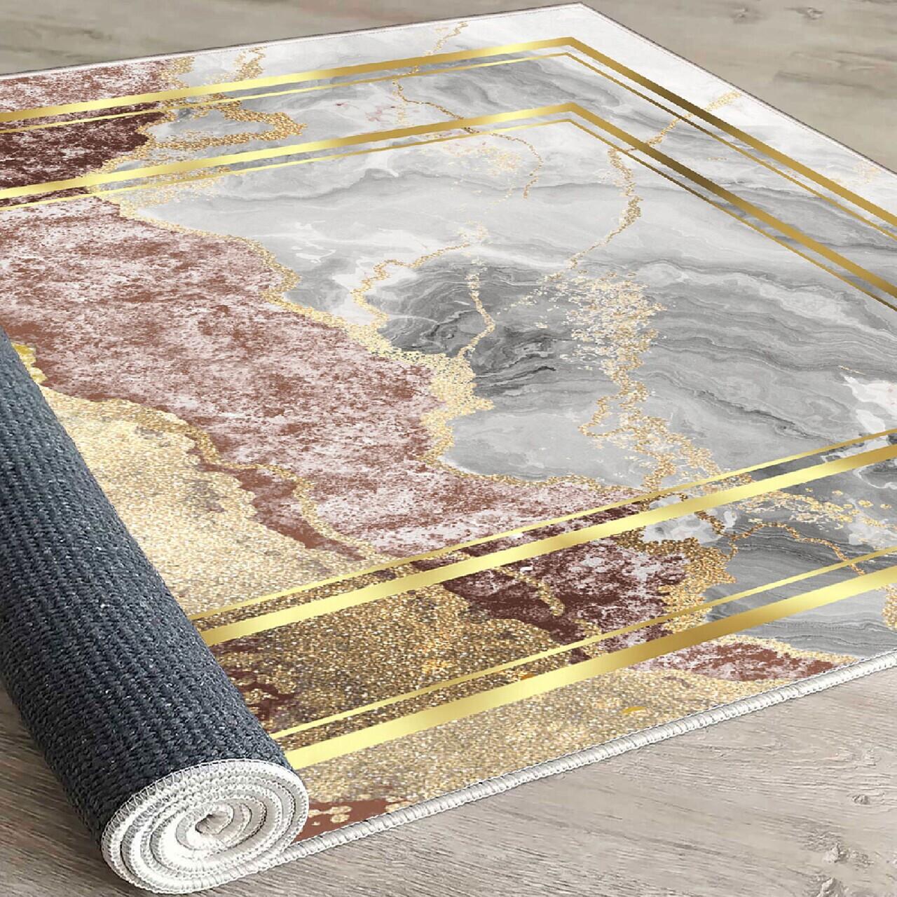 Covor, Els2409, 140x220 cm, Catifea, Multicolor — imaginea 3