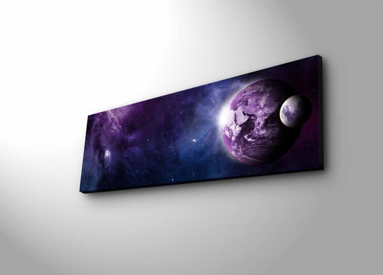 Tablou decorativ cu lumina LED, 3090NASA-003, 30 x 90 cm, Multicolor - view 4