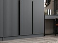 Dulap pentru haine, Minerva, Kale Plus, 270x210x52 cm, PAL, Antracit