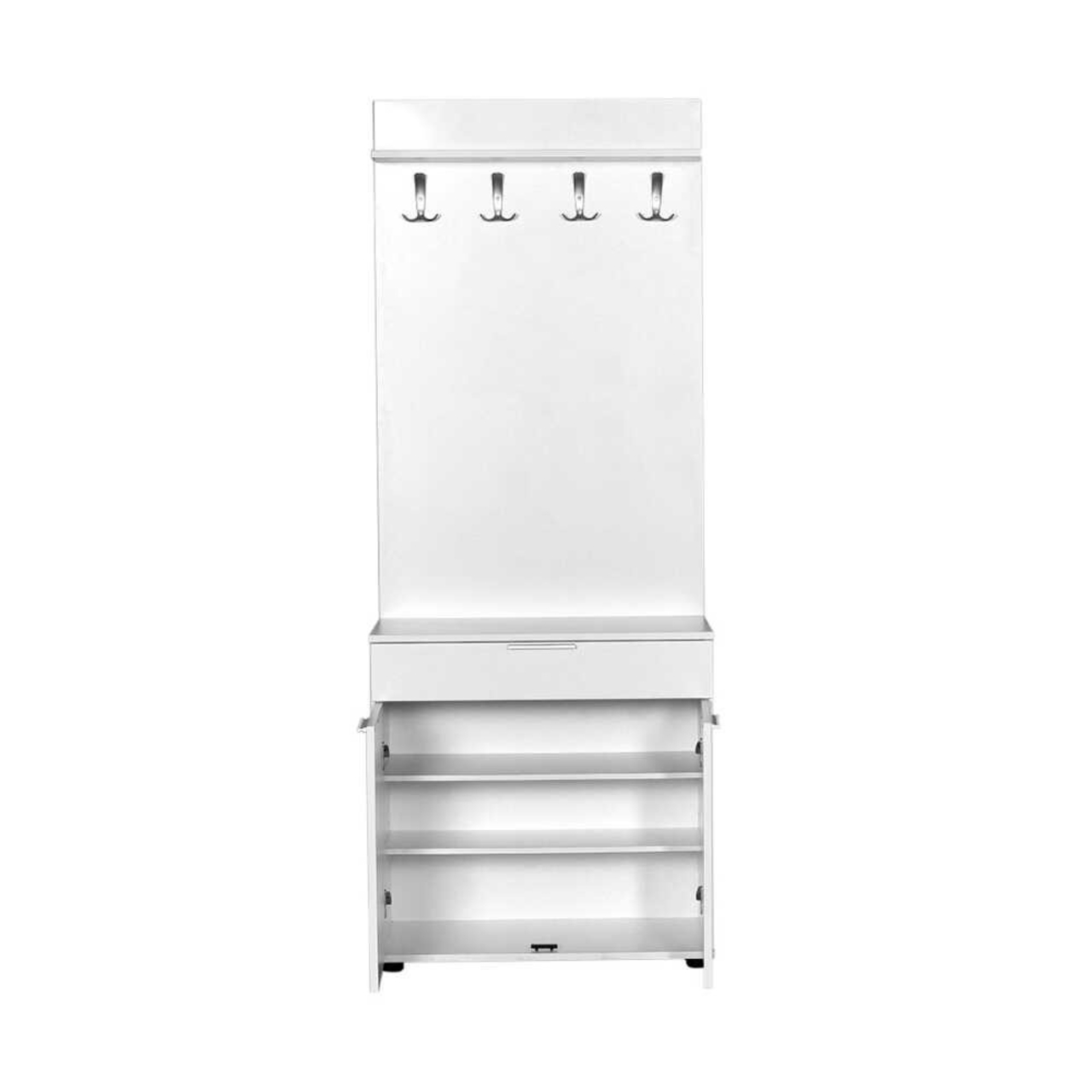 Cuier de perete, Hanah Home, Prt-521-Bb-1, 73x187x36 cm, Alb - view 4