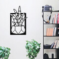 Decoratiune de perete, Havsala, metal, 28 x 48 cm, negru
