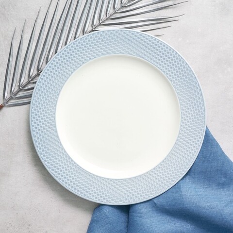 Farfurie intinsa nordic, ambition, portelan, 27.5 cm, albastru