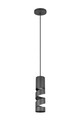 Lustra Stream, TRIO, 8x150 cm, 10W, 1x GU10, metal, negru mat