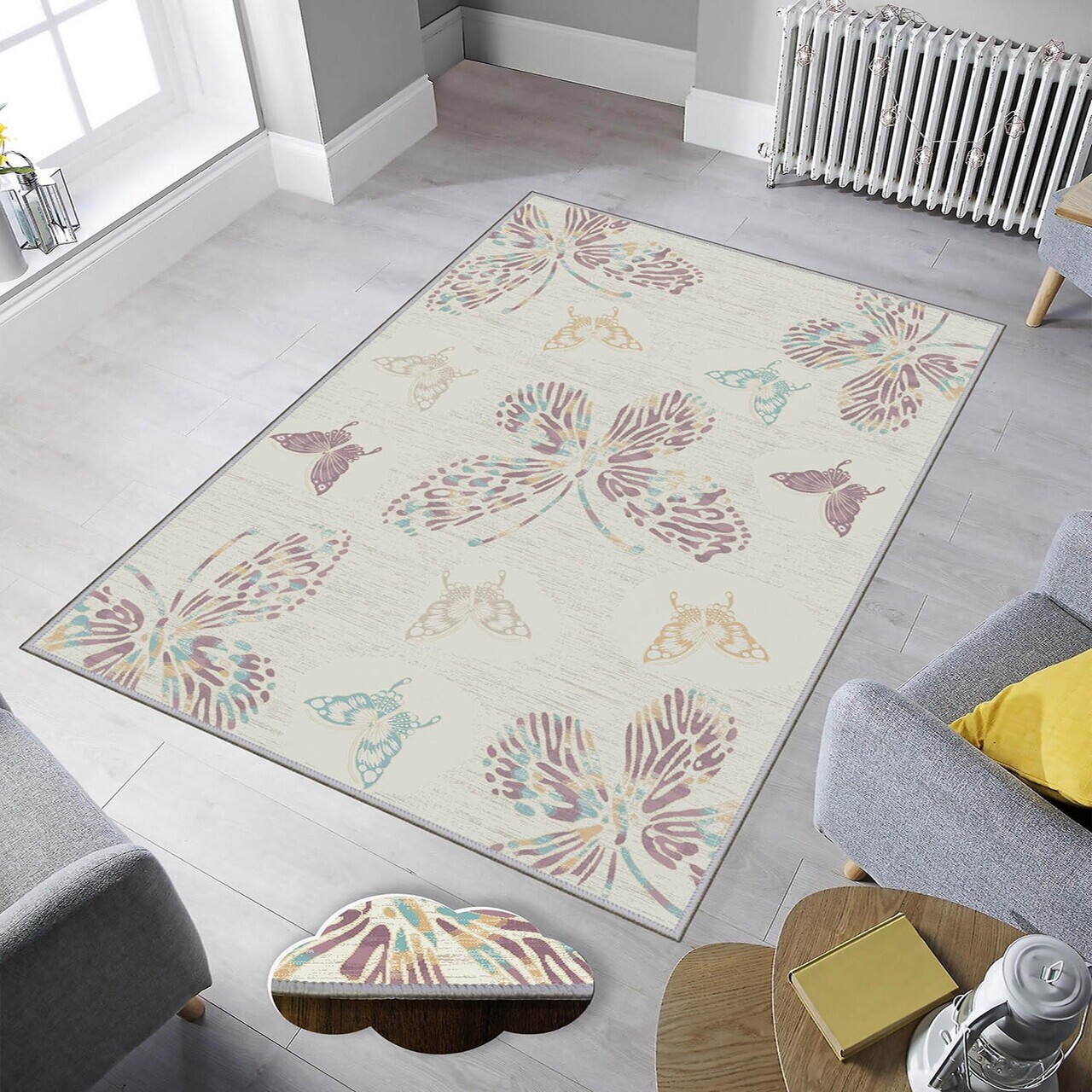 Covor Eexfab1207 100x200 cm Poliester Multicolor