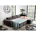 Coltar extensibil dreapta 3 locuri ELTAP, RT-04LO, Grayson, 278x205x92 cm, lemn/poliester, gri