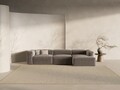 Coltar dreapta 4 locuri, Bergamo, Cosmopolitan Design, 344x152x70 cm, tesatura structurata, cappuccino