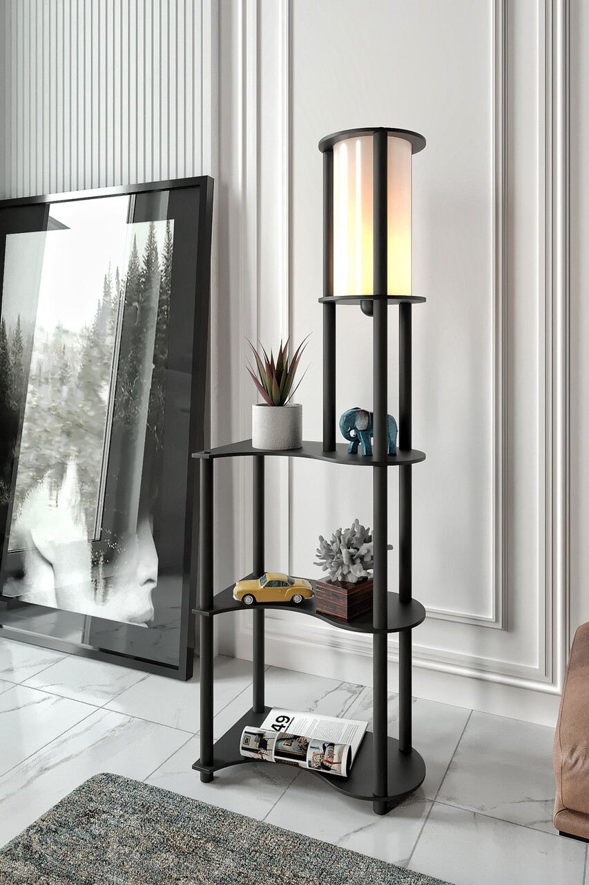 Lampadar, L'essentiel Maison, 666PTR1120, Negru - view 3