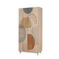 Dulap pentru haine, Vella, Lidya 2 -975, 90x192x52 cm, PAL, Sonomo