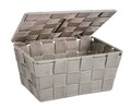 Cos depozitare cu capac, Wenko, Adria, 19 x 10 x 14 cm, polipropilena, bej