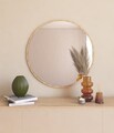 Oglinda decorativa, Siam, Ozze, 60x60x2.2 cm, MDF , Natural