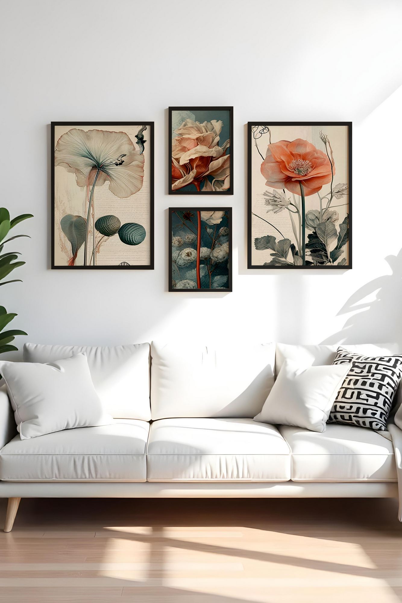 Tablou decorativ, Huhu454-S, Lemn masiv, Multicolor