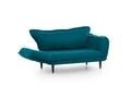 Canapea extensibila Vino Daybed, Futon, 3 locuri, 200x70 cm, metal, petrol verde