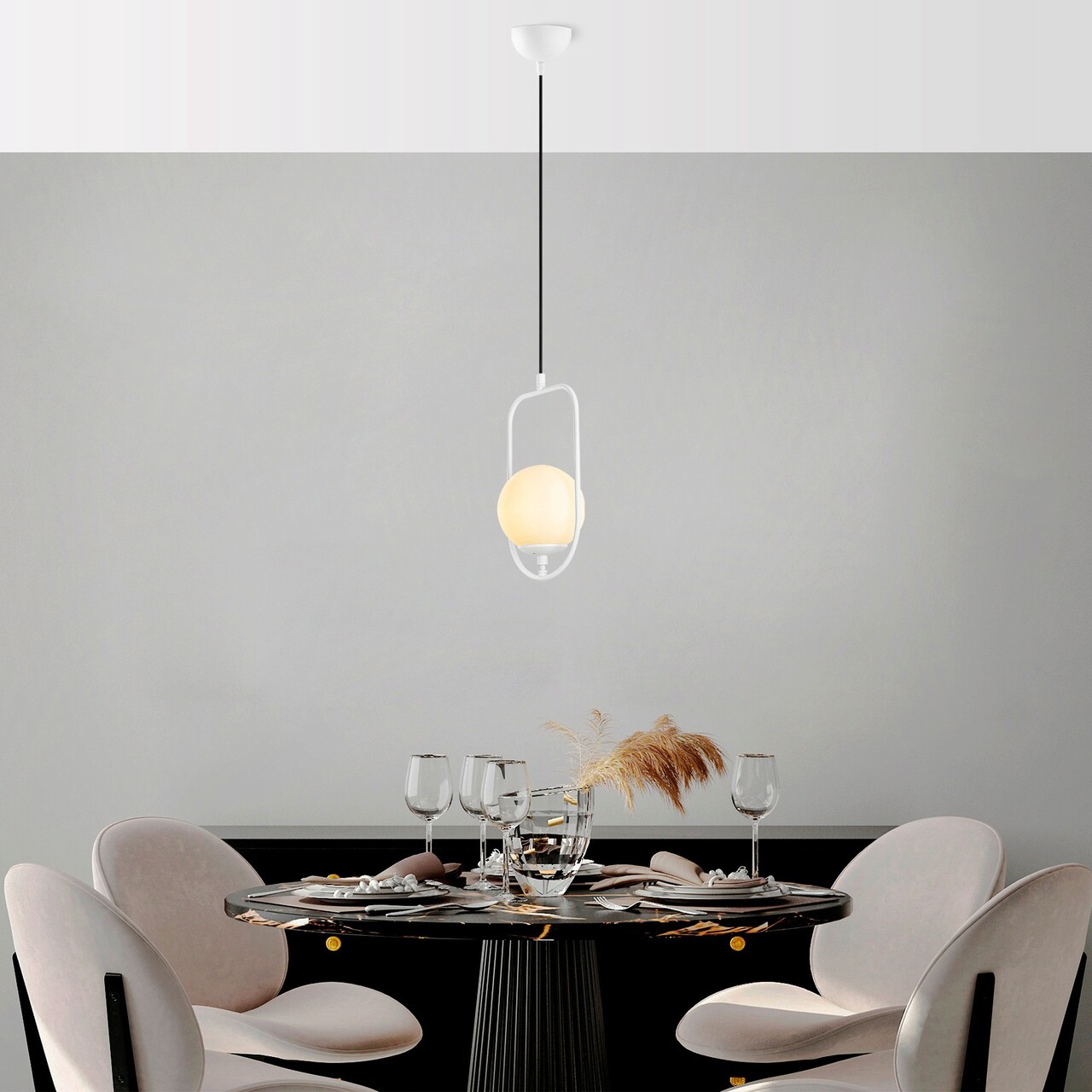 Lustra, Fulgor, 942FLG1661, Metal, Alb - 1 | YEO