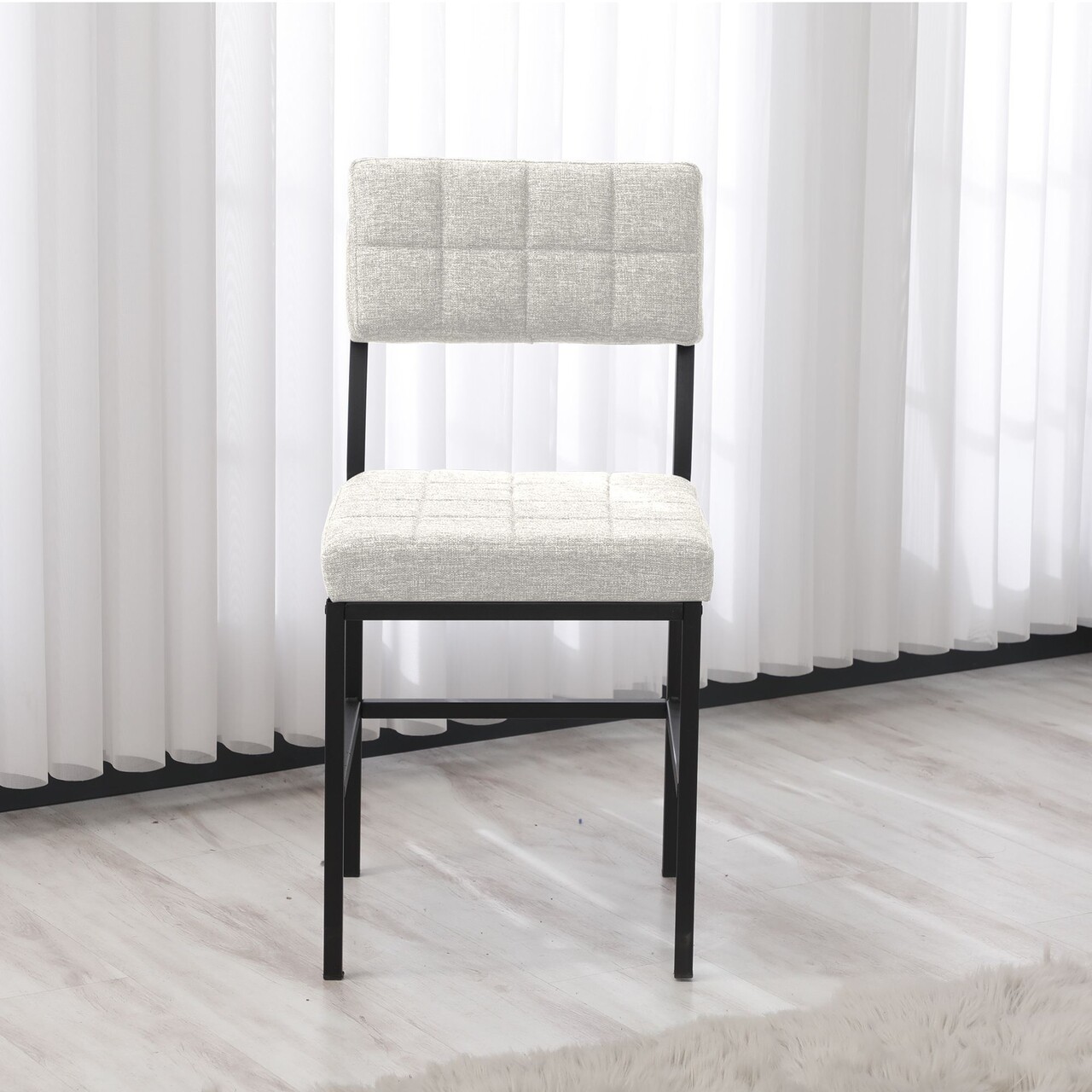 Scaun, Hanah Home, Dubai, 40x82x40 cm, Crem - view 2