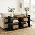 Consola, Hanah Home, Flusso, 170x65x30 cm, PAL, Negru