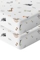 Set cearceaf de pat cu elastic pentru copii, Dinozor Dinozor, Wheeppo, Bumbac Ranforce