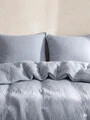 Lenjerie de pat King Size, Musso, Homla, 200x220 cm, 3 piese, bumbac, gri