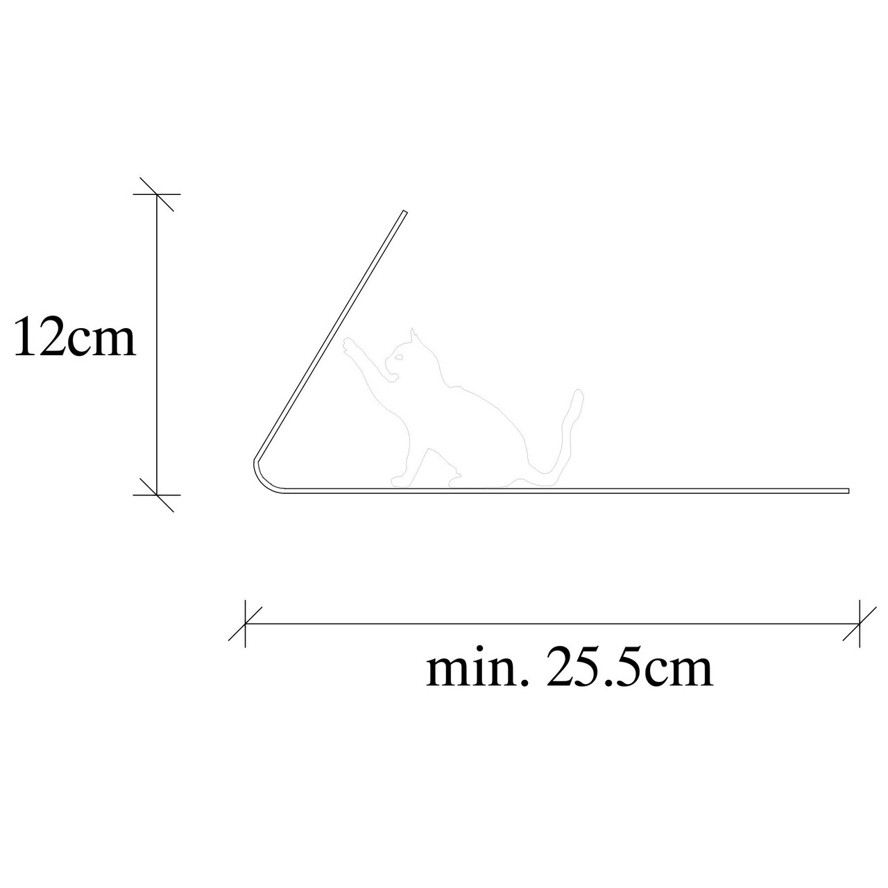Opritor de carti, Kitap tutucu 20, 25,5x12,5x12 cm, Negru — imaginea 5