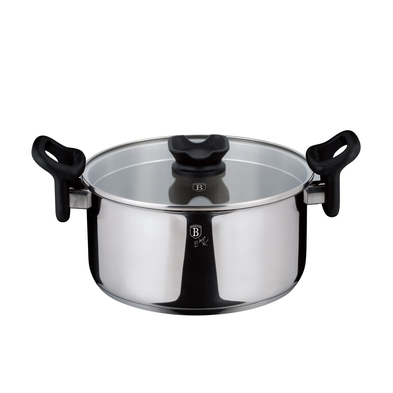 Oala cu capac Berlinger Haus, Silver Jewellery, 24 cm, 5.2 L, inox, argintiu - imagine 2