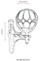 Lampa de exterior, Avonni, 685AVN1124, Plastic ABS, Negru
