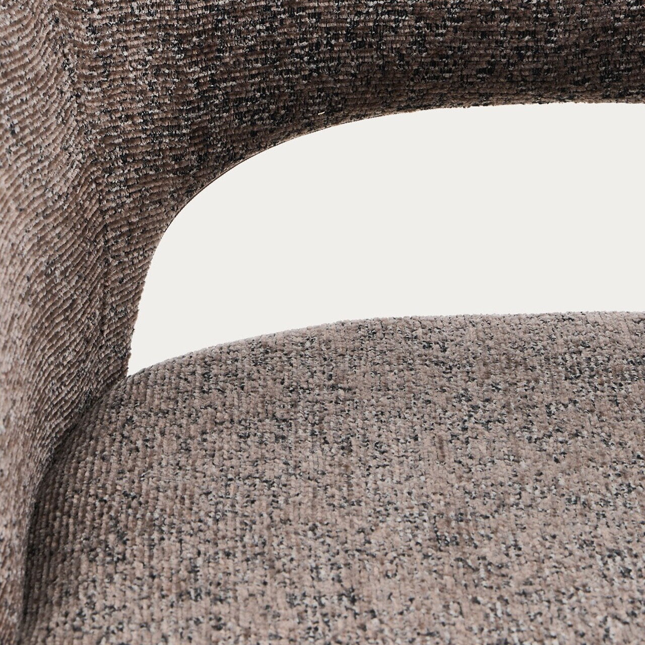 Scaun Conte, Homla, 55x62x85 cm, metal/poliester, maro - view 6