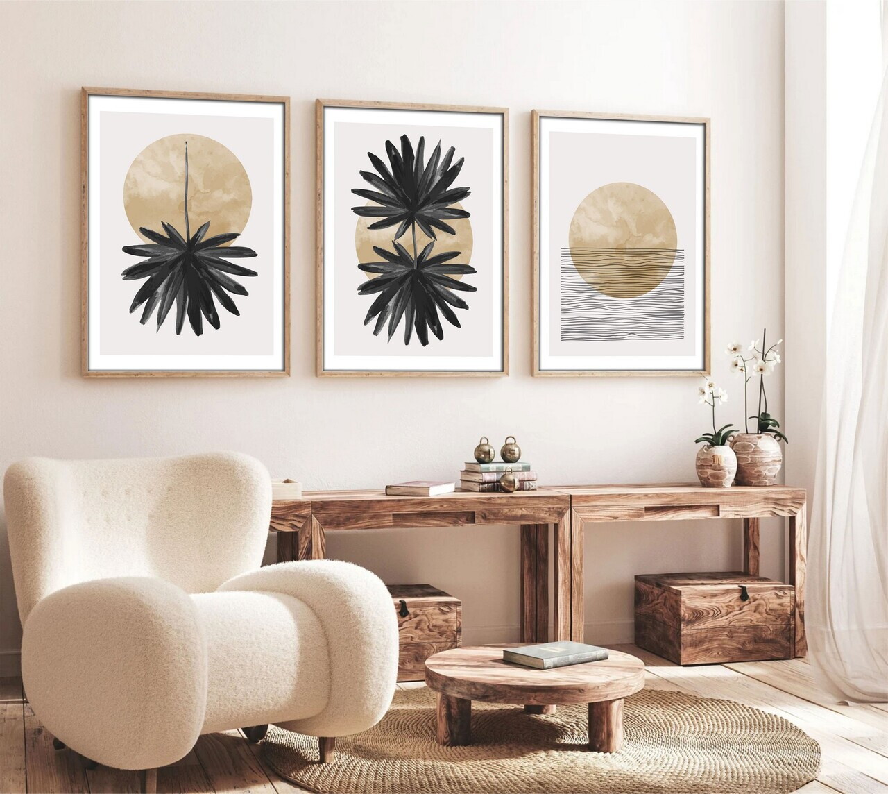 Tablou decorativ, Huhu210, Lemn masiv, Multicolor — imaginea 3