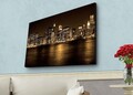 Tablou decorativ cu lumina LED, 4570HDACT-096, Canvas, Dimensiune: 45 x 70 cm, Multicolor