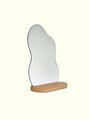 Oglinda cosmetica, Lumisfera, Crystal Dew Large, Sticla/MDF, Lemn
