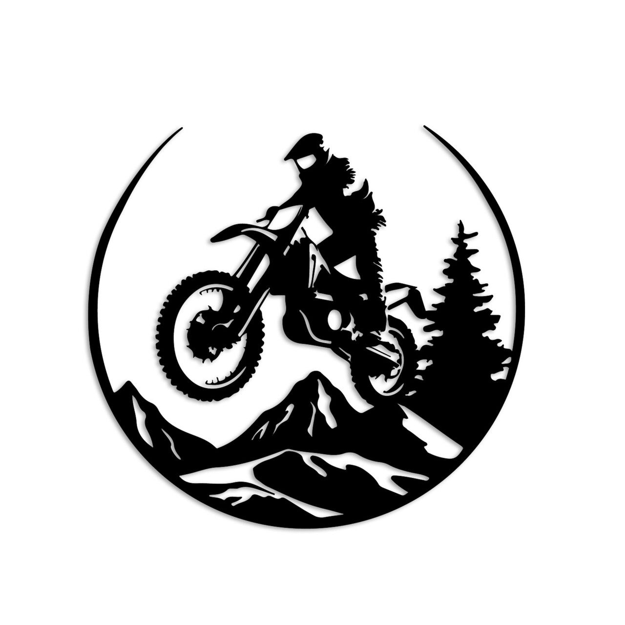 Decoratiune de perete, Enduro, Dimensiuni: 46 x 49 cm, Negru - view 5